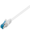 MicroConnect S/FTP CAT6A 0.25m Blanc LSZH