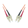 MicroConnect Optical Fibre Cable, SC-SC, Multimode, Duplex, OM1 (Orange), 3m