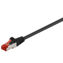 MicroConnect S/FTP CAT6 25m Black LSZH