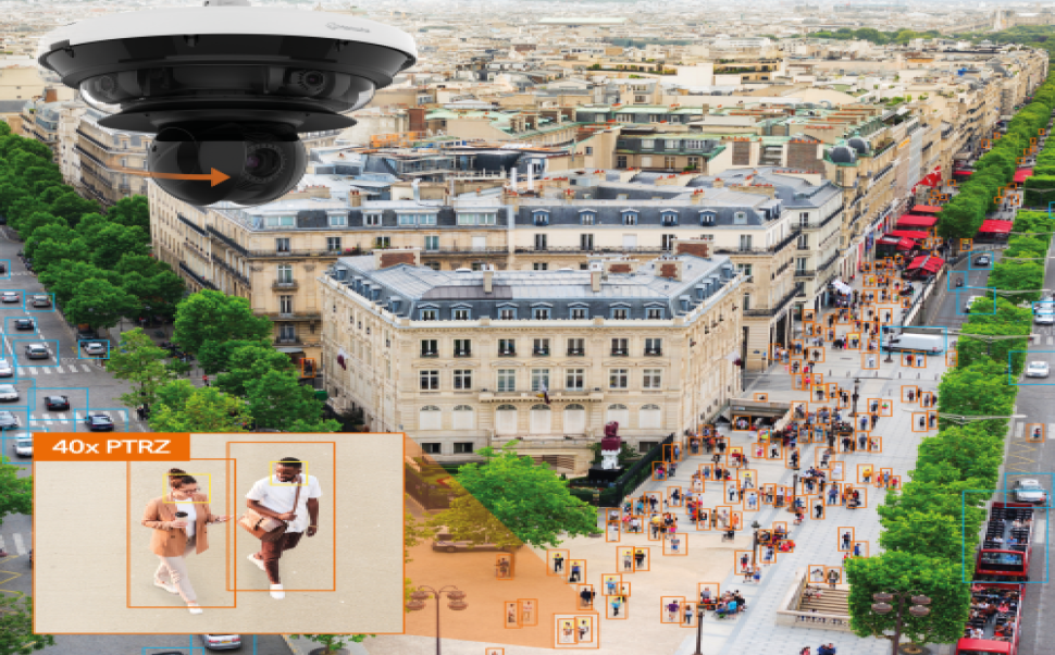 Hanwha - Choisissez une solution de surveillance innovante et rentable grâce à nos caméras IA à vision multidirectionnelle.